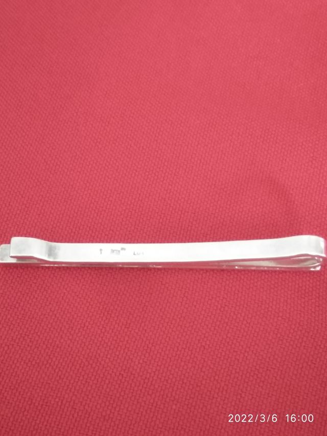 Alfiler corbatero plata de ley y oro