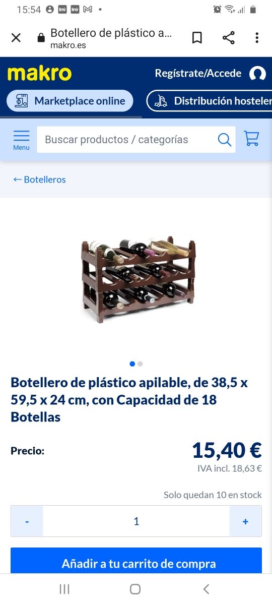 Botellero para 42 botellas