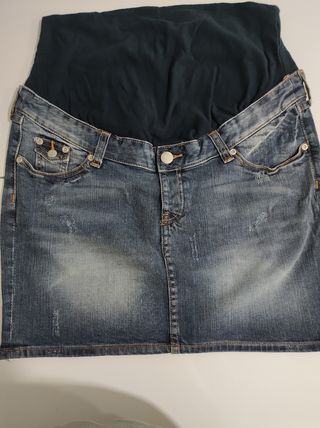 H\u0026M. Falda vaquera corta premama T.38 – Hibuy market