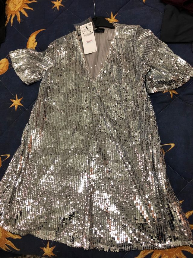 Vestido Zara Nuevo lentejuelas