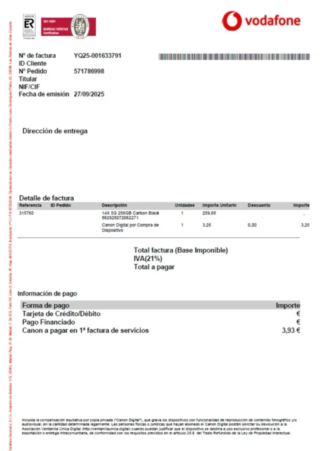 cubierta Xiaomi original