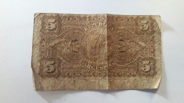 billete 5 centavos argentinos