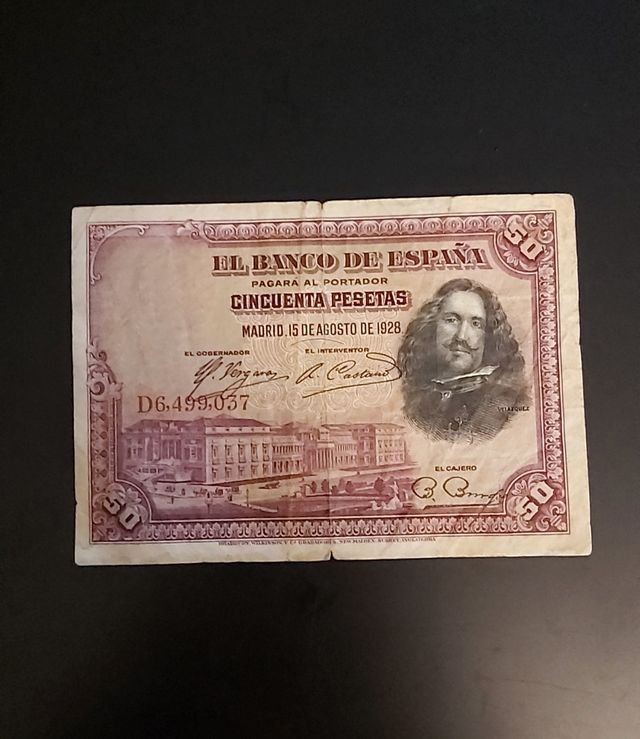 billete de 50 pesetas 1928