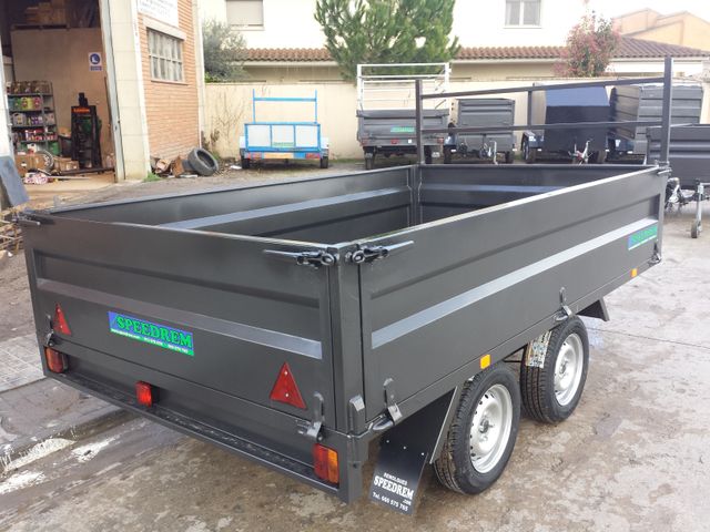 Remolque Carga 2 e. Rueda debajo, varias medidas.