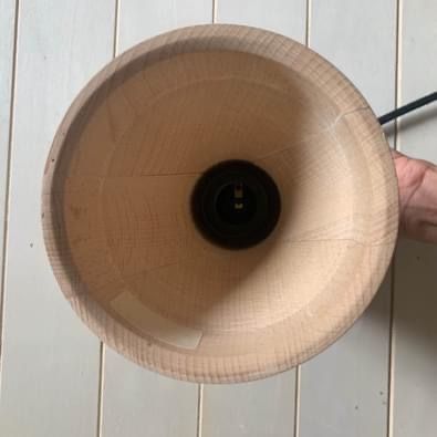 Specimen cement wood lamp