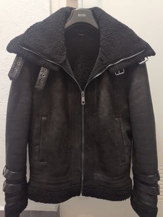 Cazadora ZARA L Chaqueta AVIADOR Borrego piel XWZ de segunda mano por 59,95  EUR en Madrid en WALLAPOP
