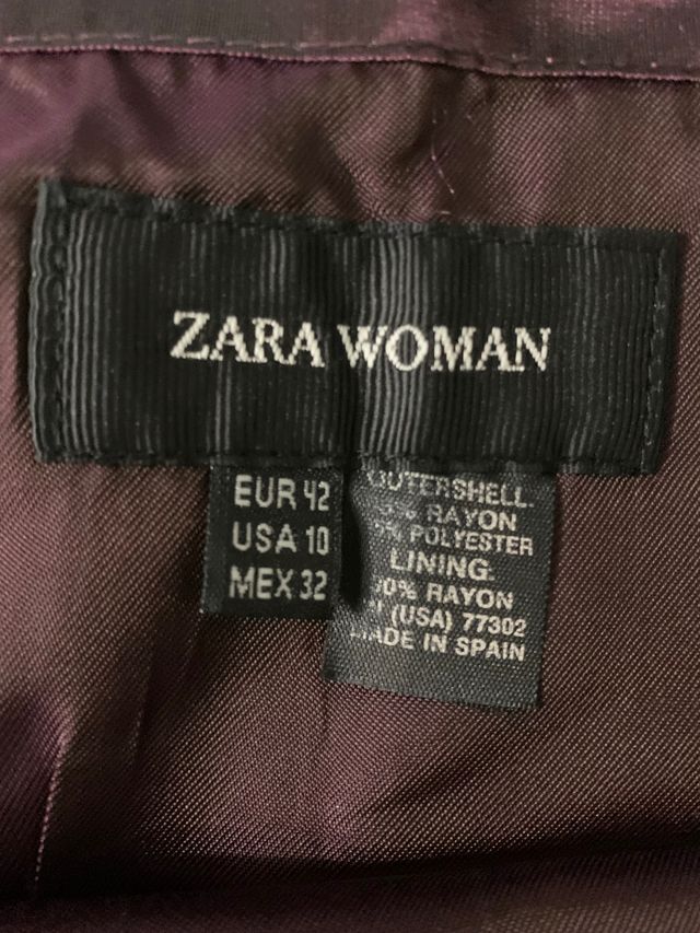 Falda larga de raso para ceremonia de Zara