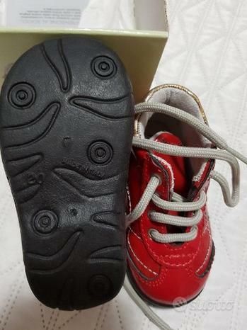 Scarpine da bambina primi passi. N.ro 20. Rosse