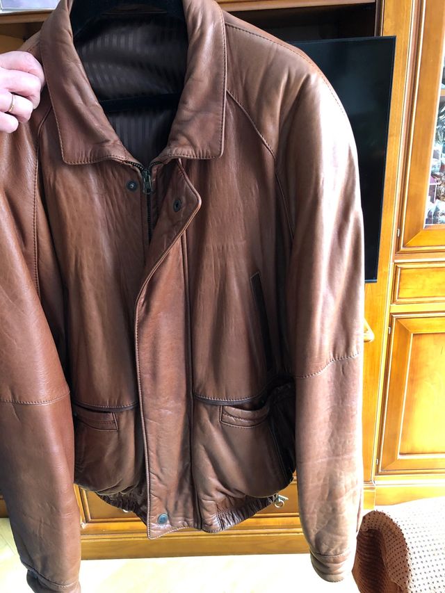 Cazadora piel auténtica talla 52