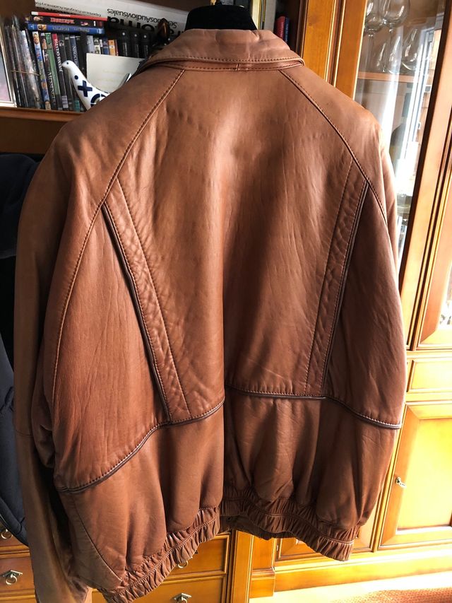 Cazadora piel auténtica talla 52