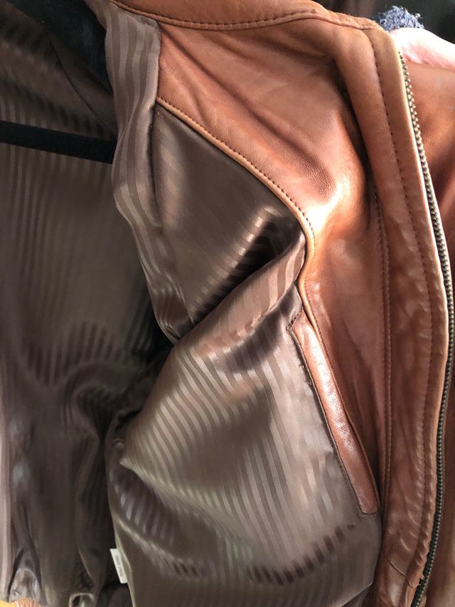 Cazadora piel auténtica talla 52