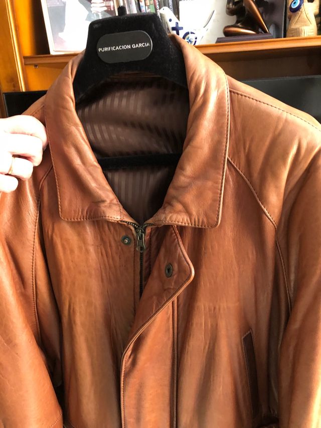 Cazadora piel auténtica talla 52