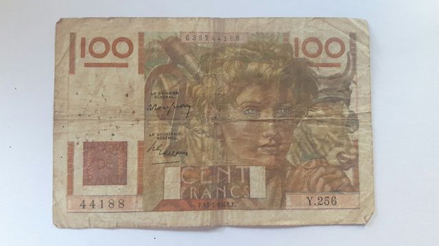 billete de 100 Francos frances