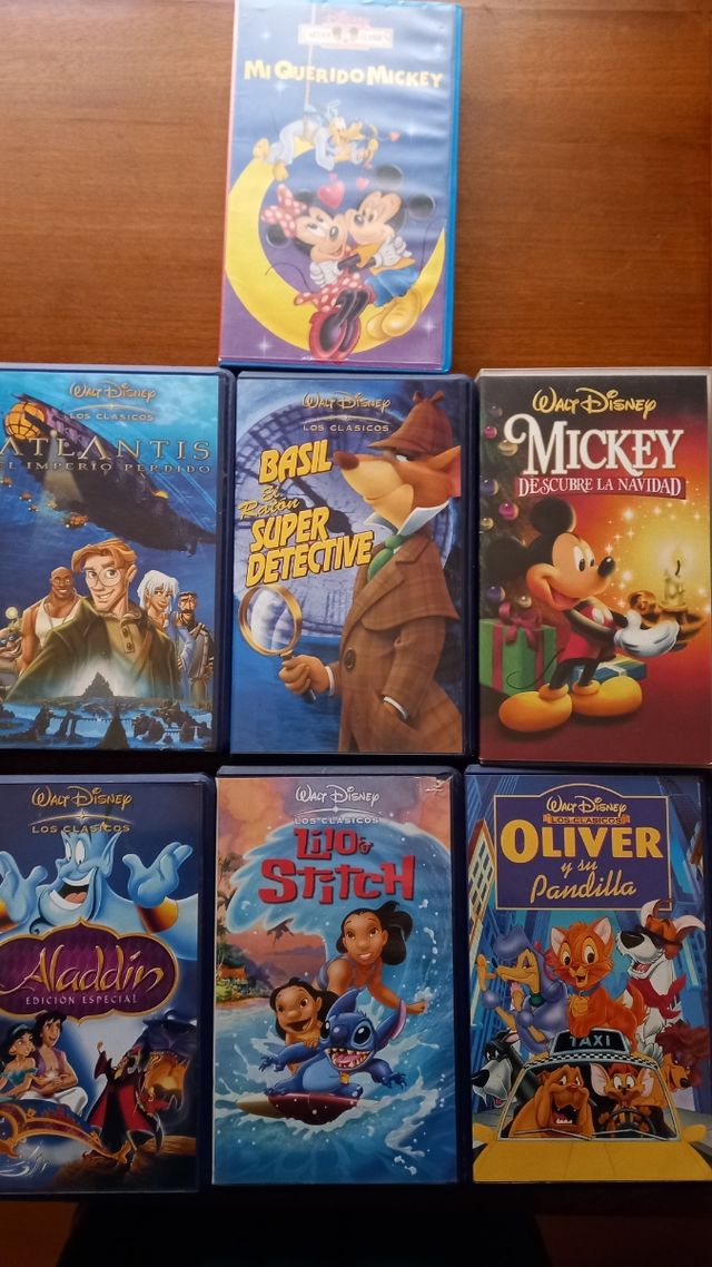 lote 13  peliculas VHS Disney, todas 30€