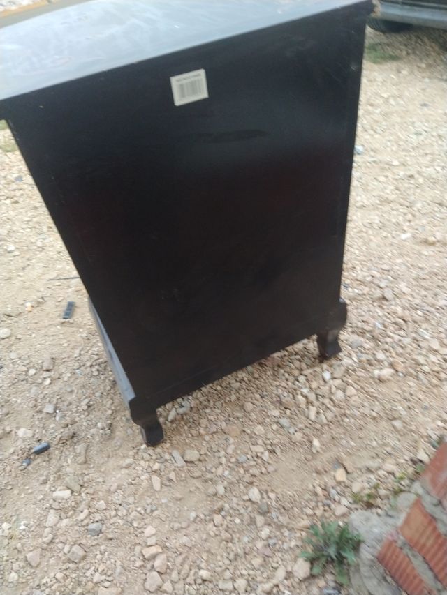 mesita cajones antigua madera buena vintaje