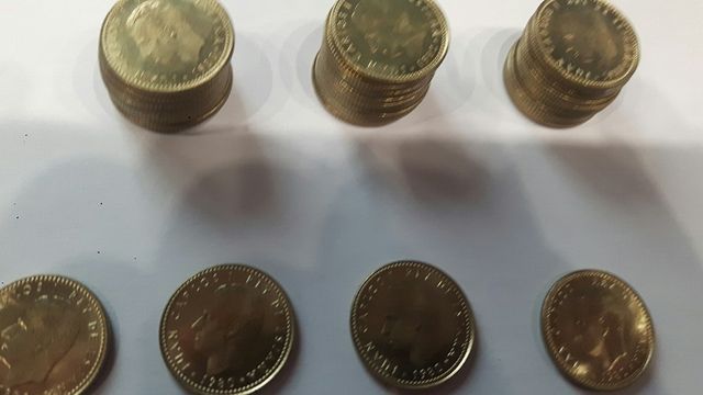 lote 41 monedas de 1 peseta mundial