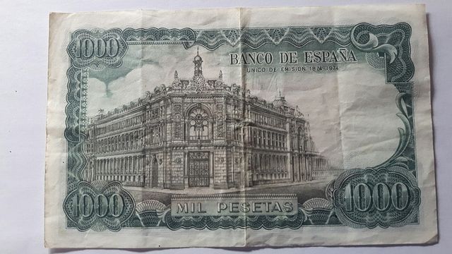 lote billetes de 1000 pesetas de 1971
