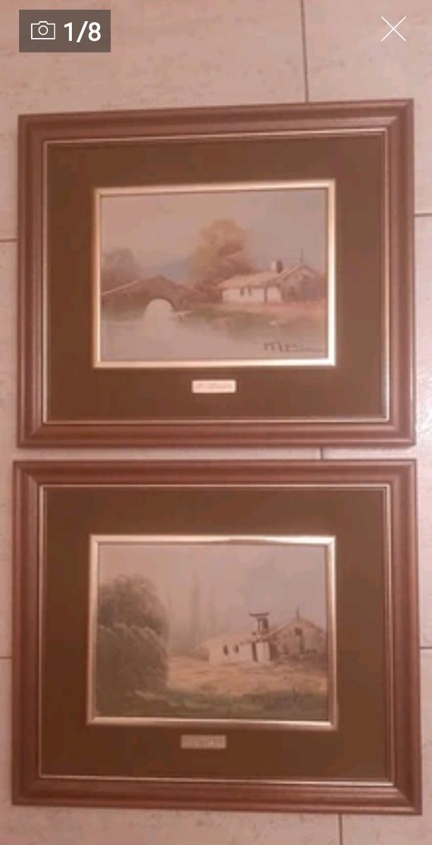 2  cuadros vintage de P. Mestre