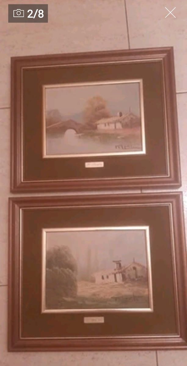 2  cuadros vintage de P. Mestre