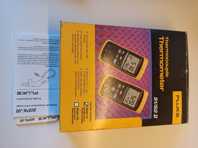 Sonda inmersión para termómetro Fluke