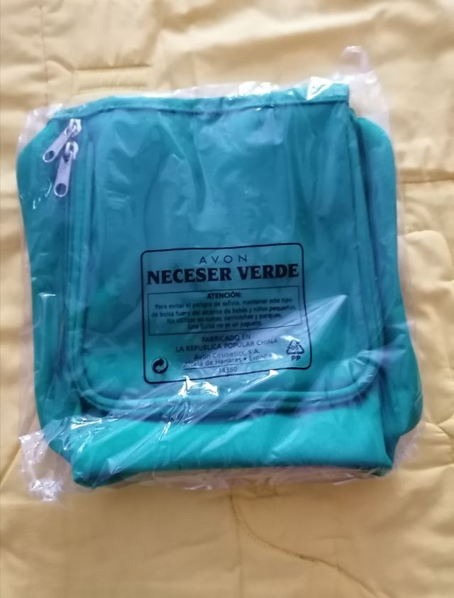 Neceser /bolsa de aseo color turquesa