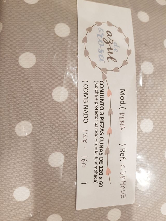 juego edredón,chichonra y almohada cuna