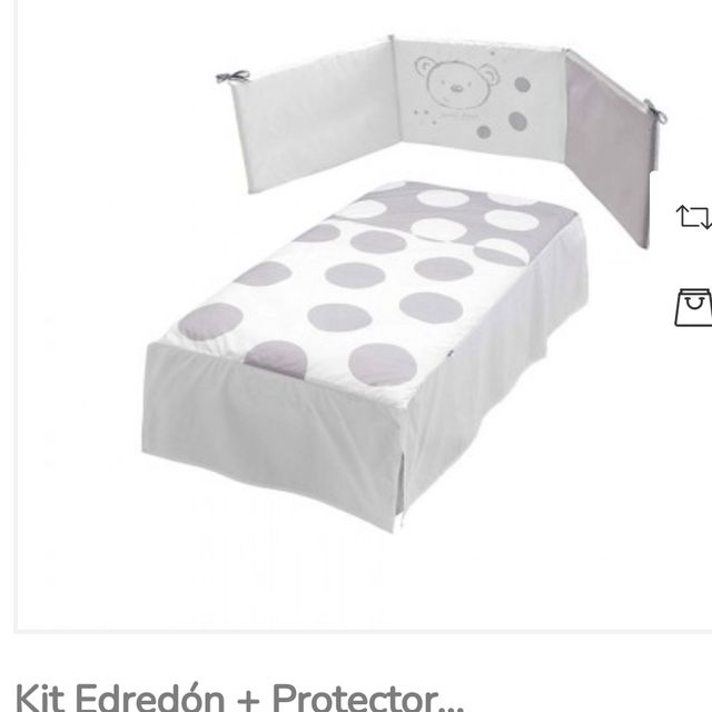 juego edredón,chichonra y almohada cuna