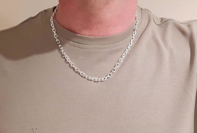 Cadena de plata en 50cms