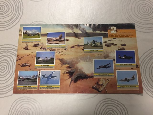 Aviones de Combate - Album Cromos Panini años 90