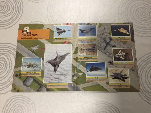 Aviones de Combate - Album Cromos Panini años 90