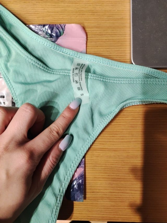 Bikini azul turquesa talla S