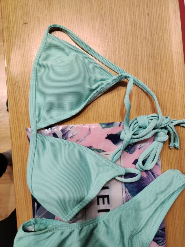 Bikini azul turquesa talla S