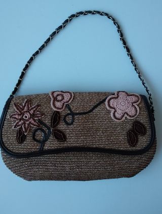Bolso cartera de rafia Sfera de segunda mano por 18 EUR en Ciudad Real en  WALLAPOP