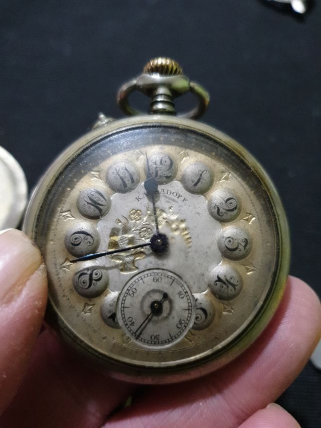 Reloj bolsillo carga manual Kasadoff