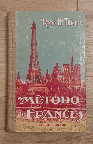 Libro antiguo, Método de Francés. Rene' H. Thierry