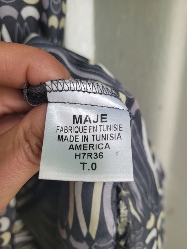 vestido MAJE con bolsillos