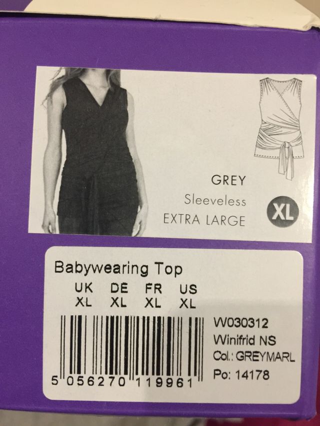 Fular porteo nuevo talla XL