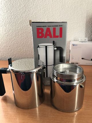 BRA Bali-Cafetera Acero Inoxidable, 10 TAZAS de segunda mano por 20 EUR en  Guadalajara en WALLAPOP