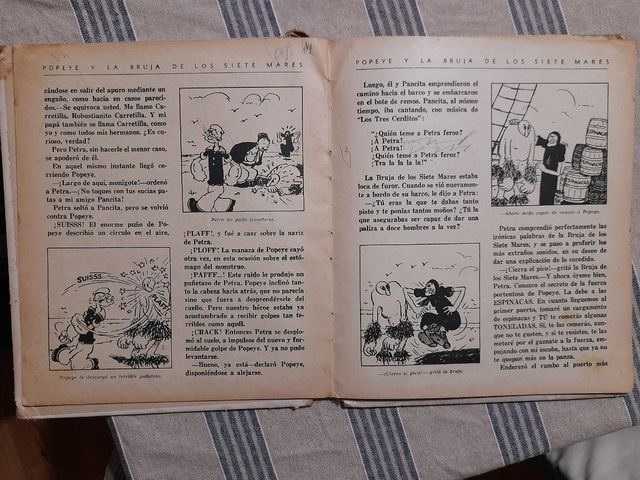 Cuento Popeye antiguo 1938