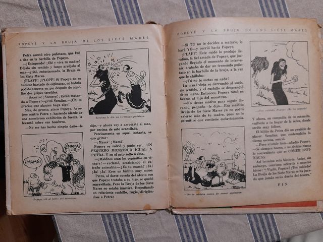 Cuento Popeye antiguo 1938