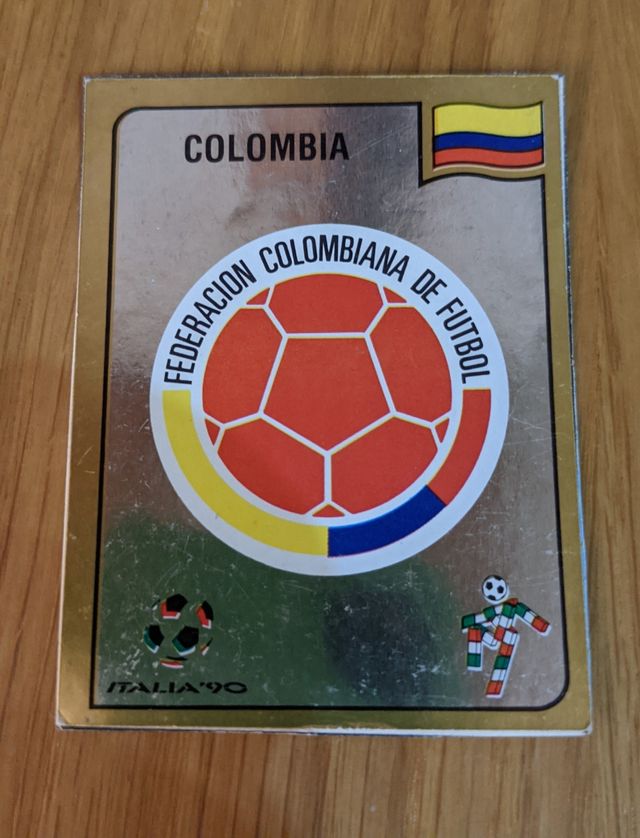 Cromos Mundial Italia 1990.