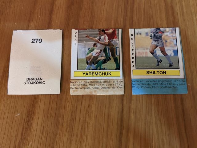 Cromos Mundial Italia 1990.