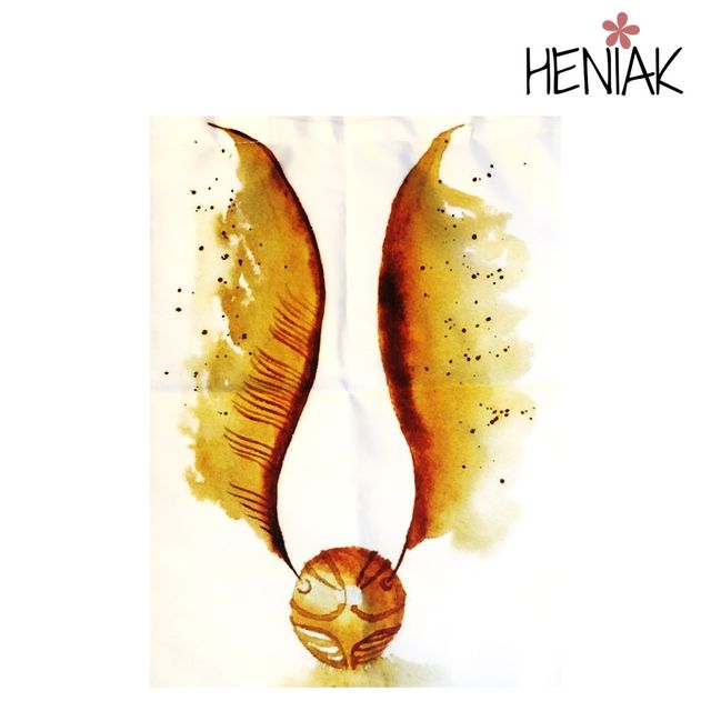 Bolsa de tela Harry Potter snitch dorada