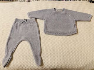 CONJUNTO BEBE ZARA PUNTO AZUL de segunda mano por 10 EUR en Lleida en  WALLAPOP