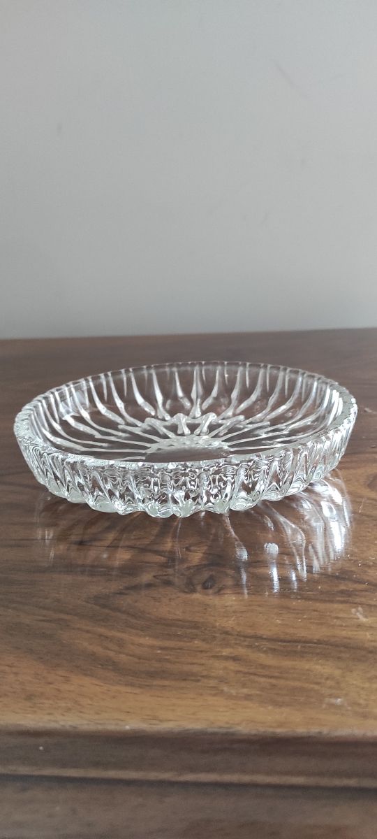 vassoio cristallo vintage