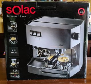 Cafetera Solac 18 bar de segunda mano por 80 EUR en Llanes en WALLAPOP