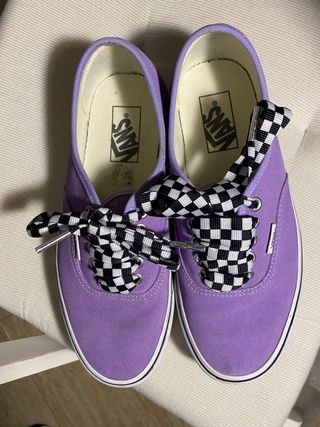 Vans plataforma lila de segunda mano por 45 EUR en Madrid en WALLAPOP