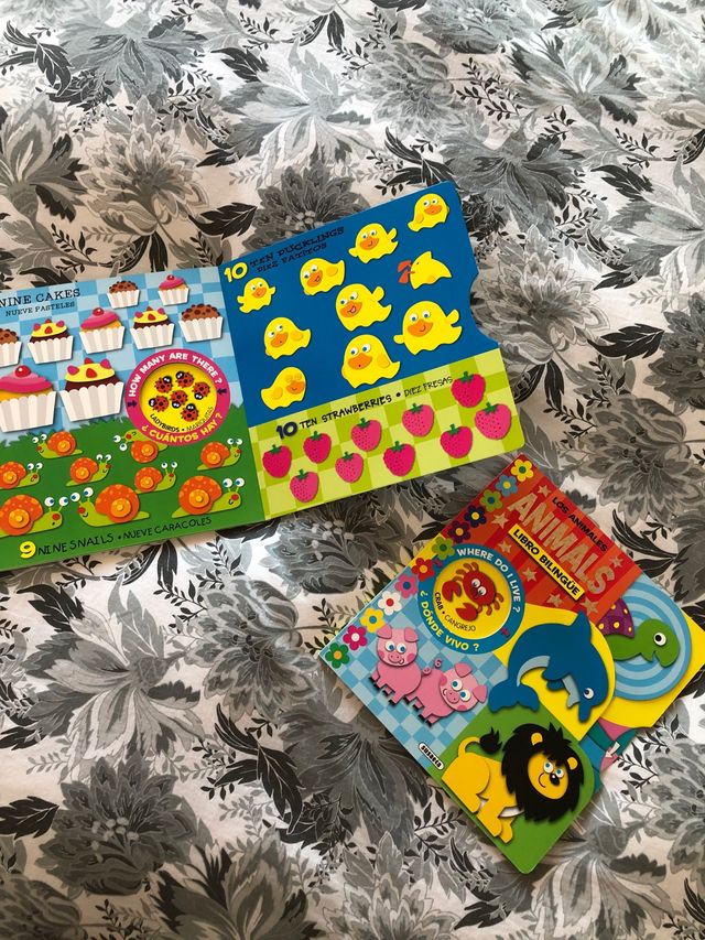 Dos libros bilingües niños