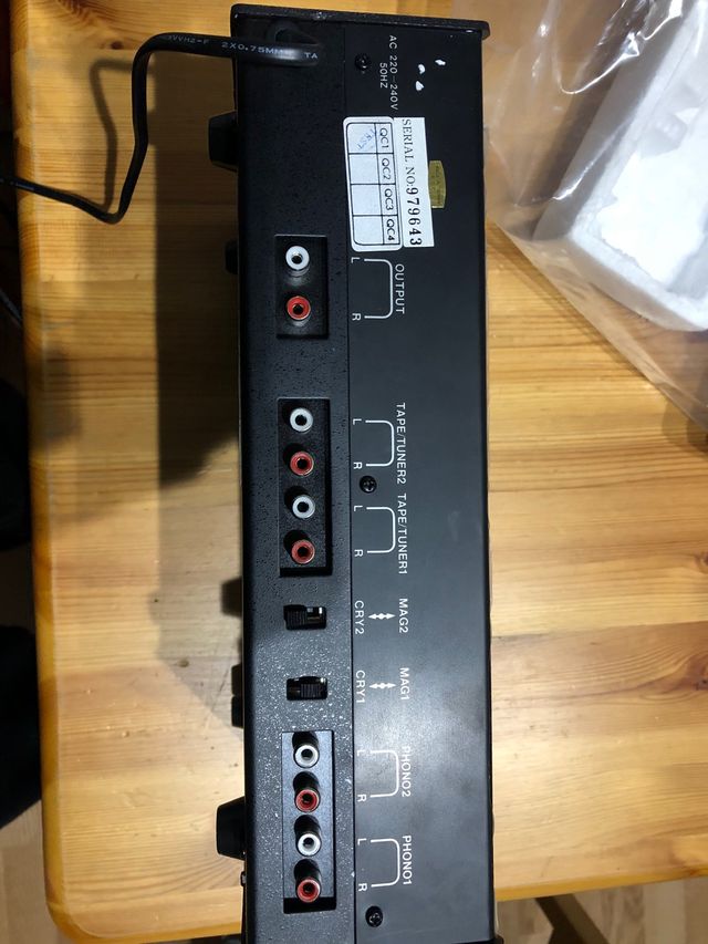 Mesa de mezclas vintage