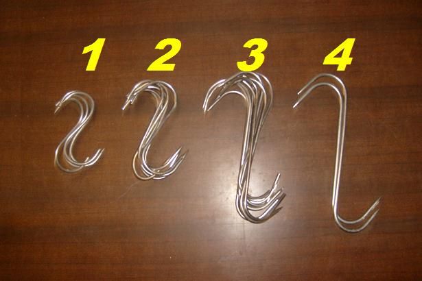 GANCHOS DE CARNICERÍA DE ACERO